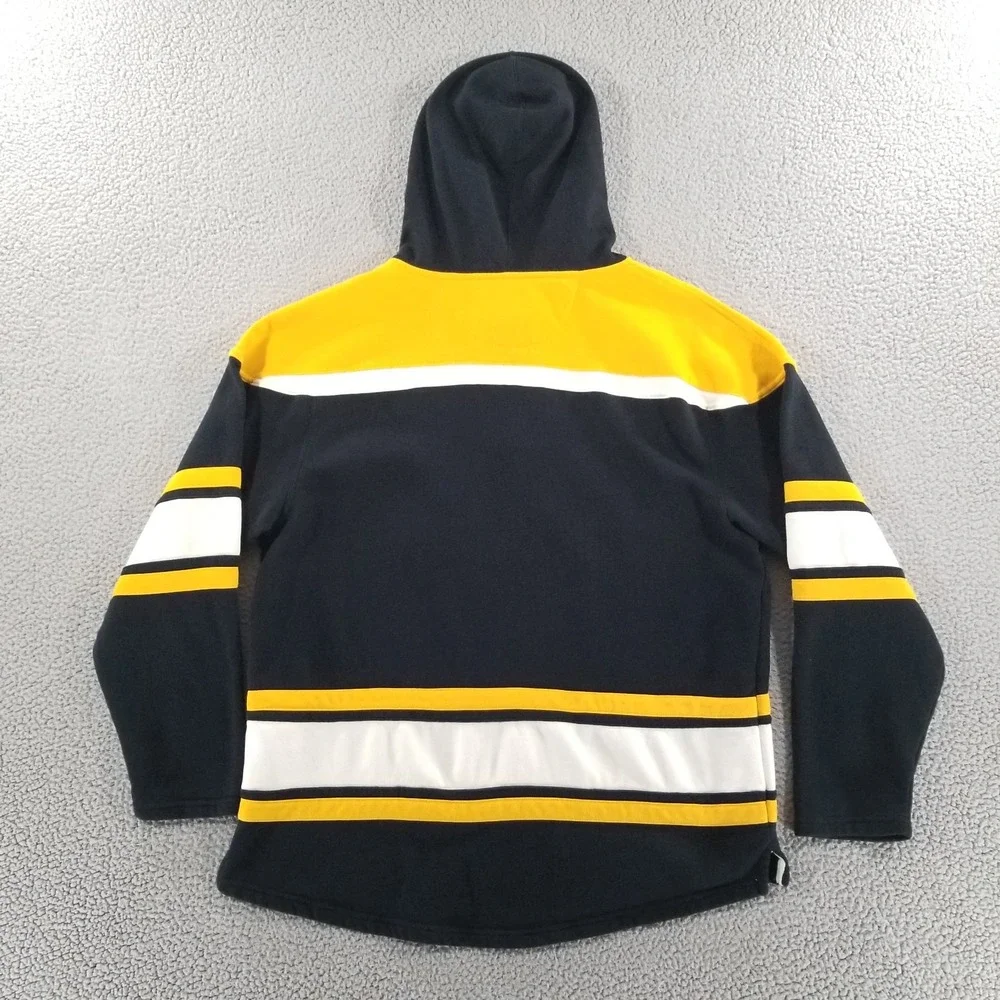 Boston Bruins '47 Hoodie Mens XL Bear Logo Lacer Superior Sweatshirt Pullover